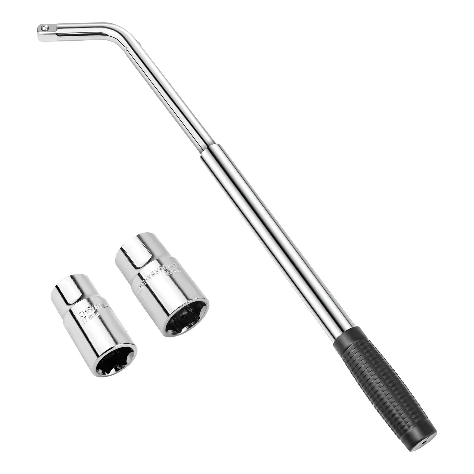 High-Torque Telescopic Wheel Nut Wrench – Universal Extendable Lug Wrench for Roadside Breakdown Emergencies