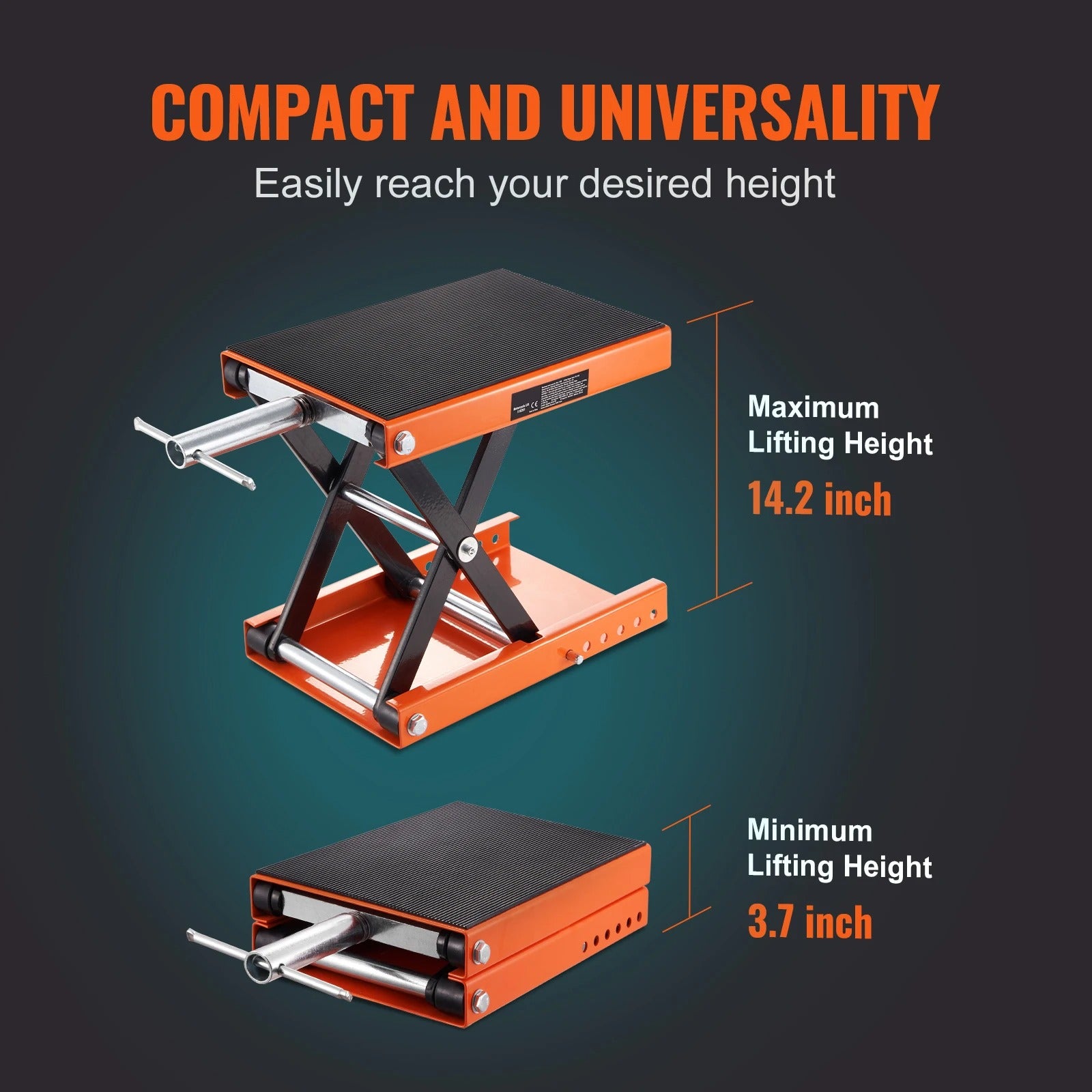 1100 LBS Motorcycle Lift Motorcycle Scissor Lift Jack with Wide Deck & Safety Pin Steel Scissor Jack Fit for Motorcycle   4.9   308 Reviews   ౹   1,000+ sold