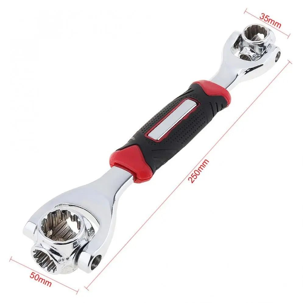 48-in-1 Universal Socket Wrench – 360° Rotating Head Multi-Tool for Auto & Home Repair