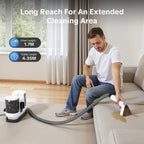 Lubluelu V8 800W Hot Water Carpet Cleaner 60°C Deep Clean Pet Stains 15kPa Strong Suction 5M Long Power Cord 1.75L Tank