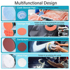 125mm Cordless Eccentric Polisher Set – High-Performance 380W Buffer for Car Detailing & Home DIY