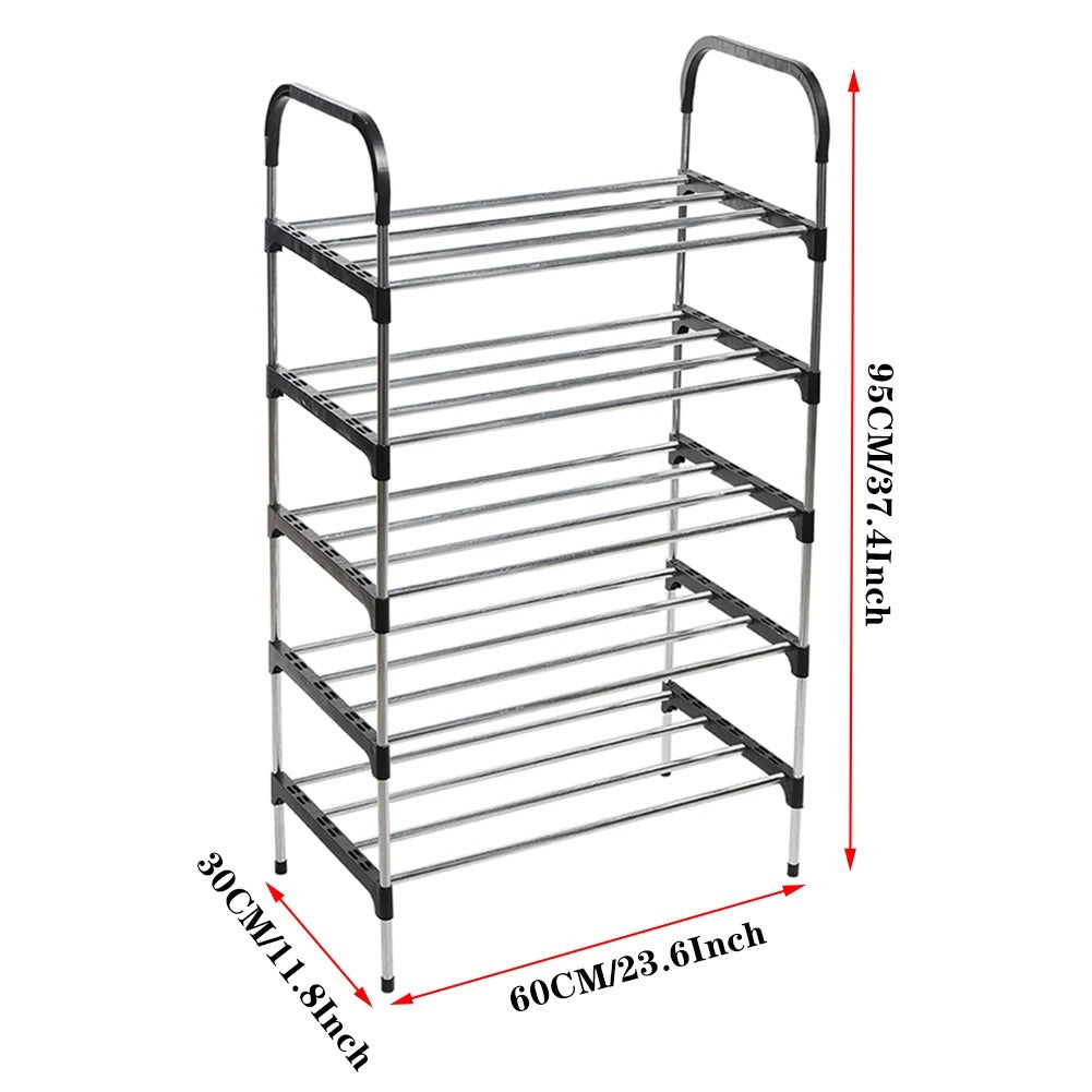 Multi-layer simple shoe rack entrance door storage rack household shoe rack can be stacked to save space shoe rack