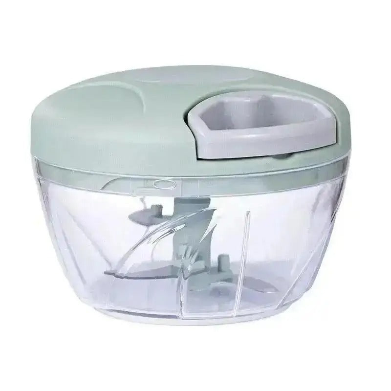 Manual Rotary Garlic & Vegetable Chopper – 500ml/900ml Hand-Powered Food Processor for Kitchen Prep