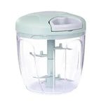 Manual Rotary Garlic & Vegetable Chopper – 500ml/900ml Hand-Powered Food Processor for Kitchen Prep