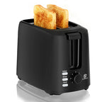 2-Slice Stainless Steel Toaster – Wide-Slot Breakfast Machine with 6 Browning Levels & Auto Pop-Up